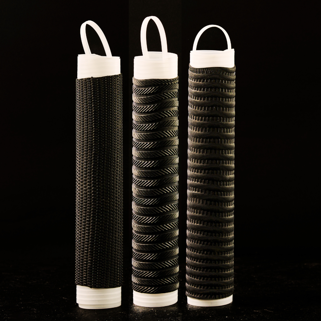 Octopus Black + Chevron Black + Coil Black. All Black Combo. Pack of 3