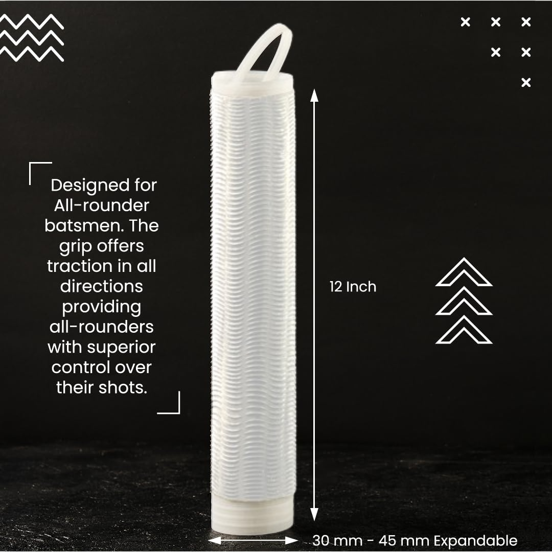 Ripple White Loaded Grip - Pack of 3